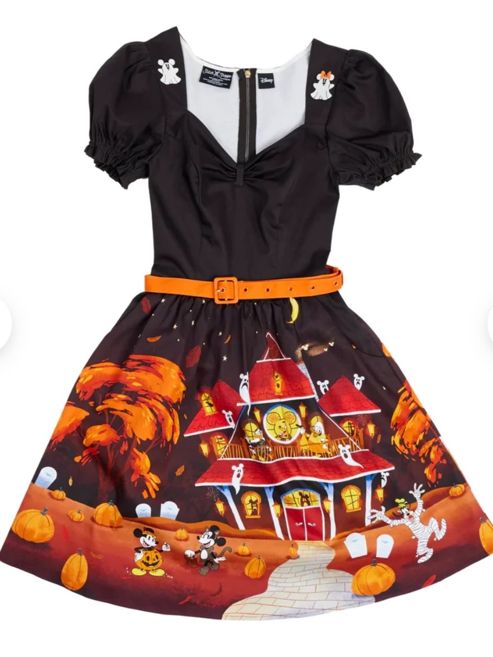 Disney Black & Orange Haunted Mansion Pumpkin 🎃 Dress